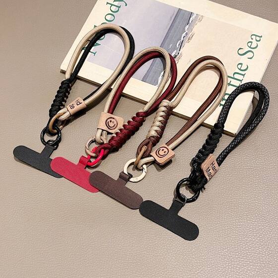 British Style Mobile Phone Hanging Chain Braided Rope Mobile Phone Hanging Rope Advanced Light Luxury Wrist Women's Mobile Phone Chain Mobile Phone Rope Anti-drop