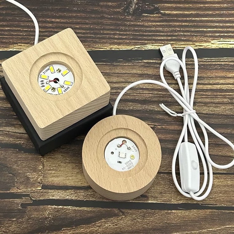 개별 원형 7*3CM [컬러 라이트 베이스]