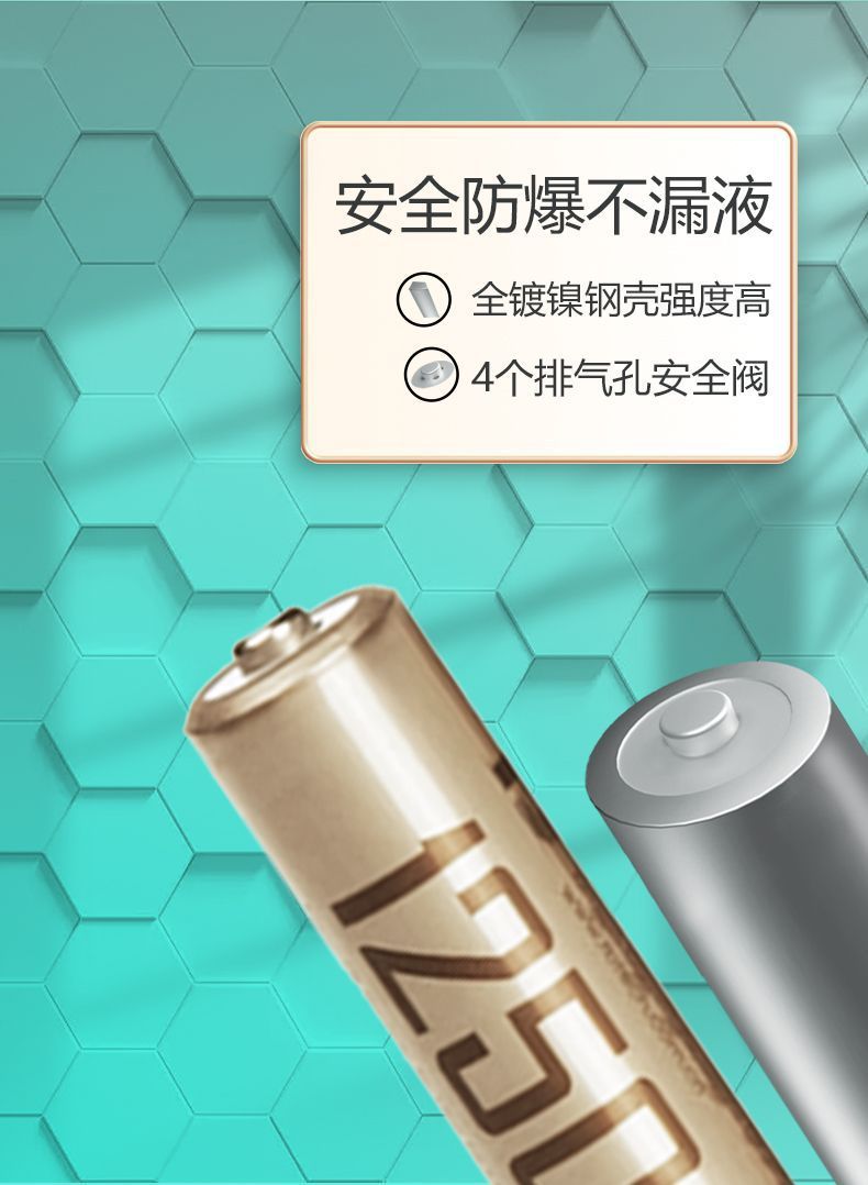 Fengbiao Rechargeable Battery No. 7 1250 Mah Ni-Mh No. 5 No. 7 Kidsren's Toys Rechargeable Environmentally Friendly Universal Battery