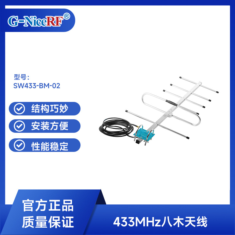 思为无线室外户外天线 11dBi 高增益433M定向八木天线SW433-BM-02