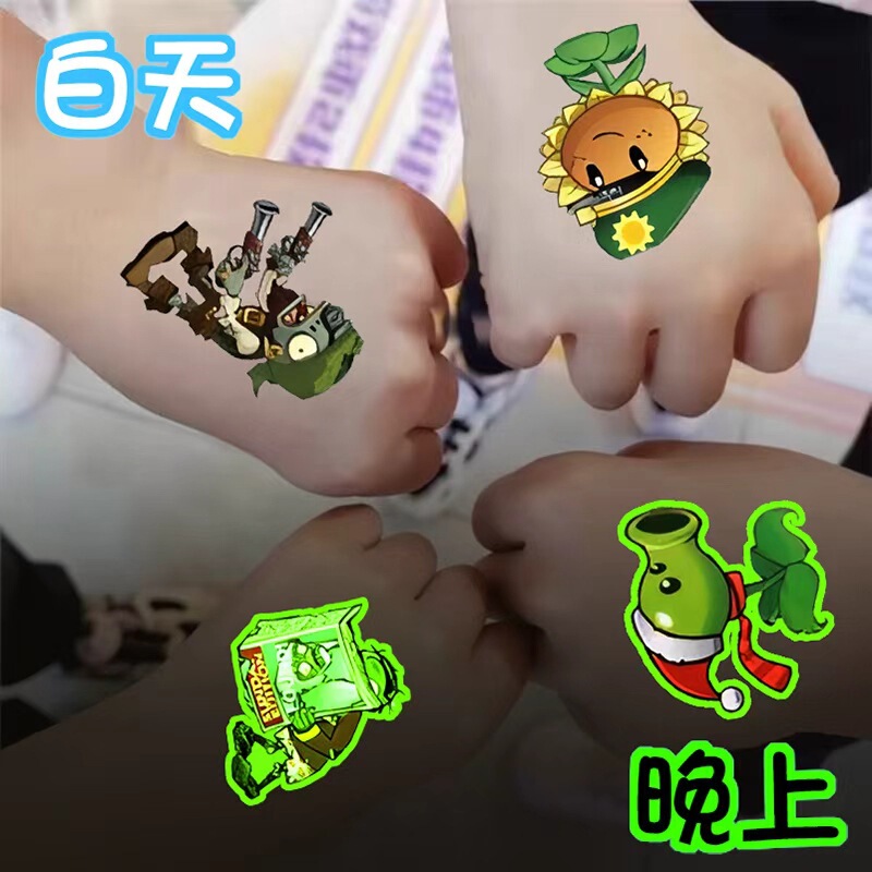 Cross-border children's cartoon luminous watch tattoo stickers for girls, princess cute and fun glowing temporary tattoo stickers Cross-border children's cartoon luminous watch tattoo stickers for girls, princess cute and fun glowing temporary tattoo stickers