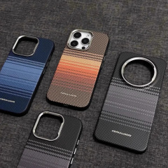 雲海の肌感はiphone16 promaxマグネット式携帯ケースの両面カバーを適用します。ファーウェイMate70保護カバーです。