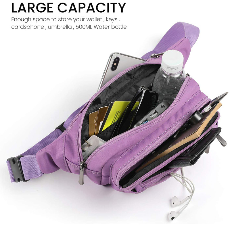 Universal capacious belt bag for men and women