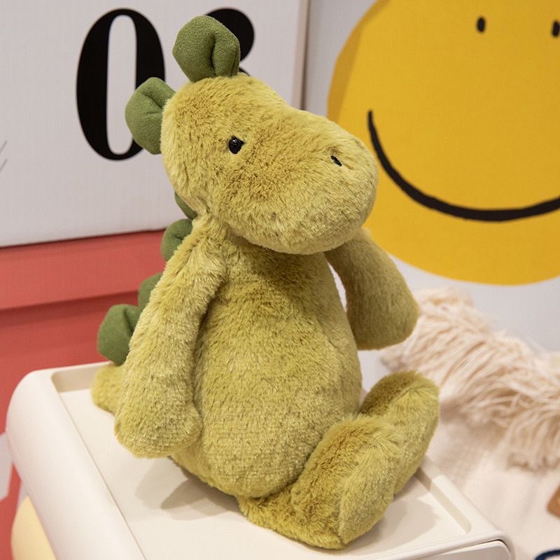 Grünes Dinosaurier Plüschtier Kuscheltier Weiches Stofftier_voghion.com