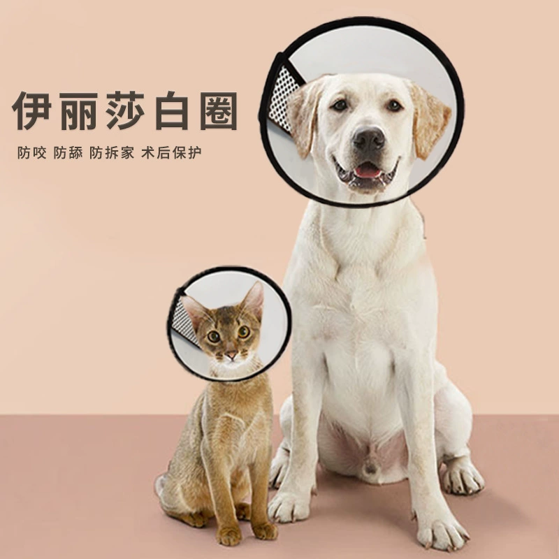 В наличии оптом Элизабет кольцо Крышка головы собаки против царапин укус Животное Ошейник Кошка Ванна красота крышка