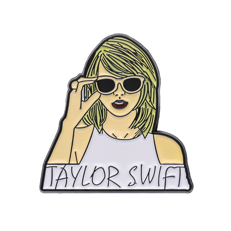 thumbnail for European and American pop singer brooch creative music periphery metal badge singer Taylor Swift Medal