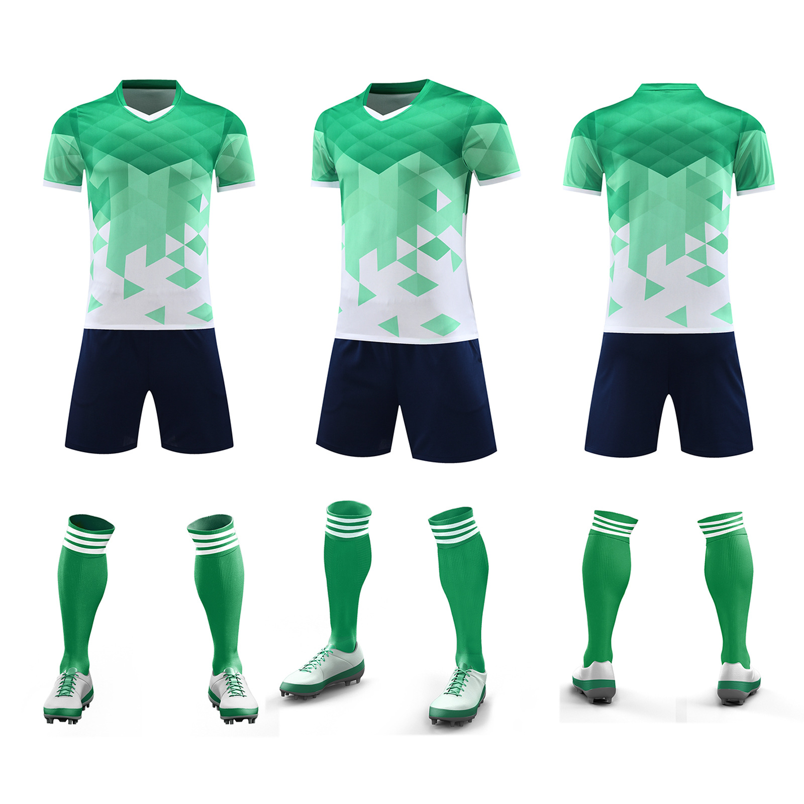 Ropa de entrenamiento de fútbol verano nuevo estudiante adulto ropa de correr al aire libre casual juego de secado rápido ropa de equipo número de impresión ropa de clase