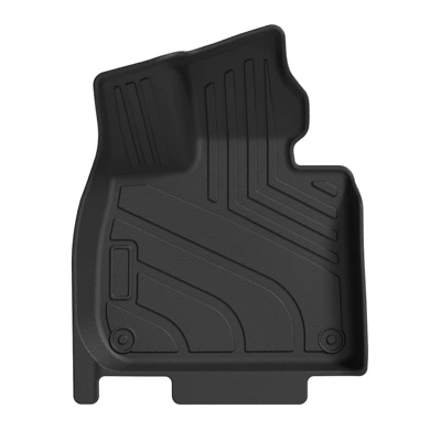 Three-Row Seat Backrest Mat, Tpe | Universal Foot Pad - ideal-black-main-driver-pad