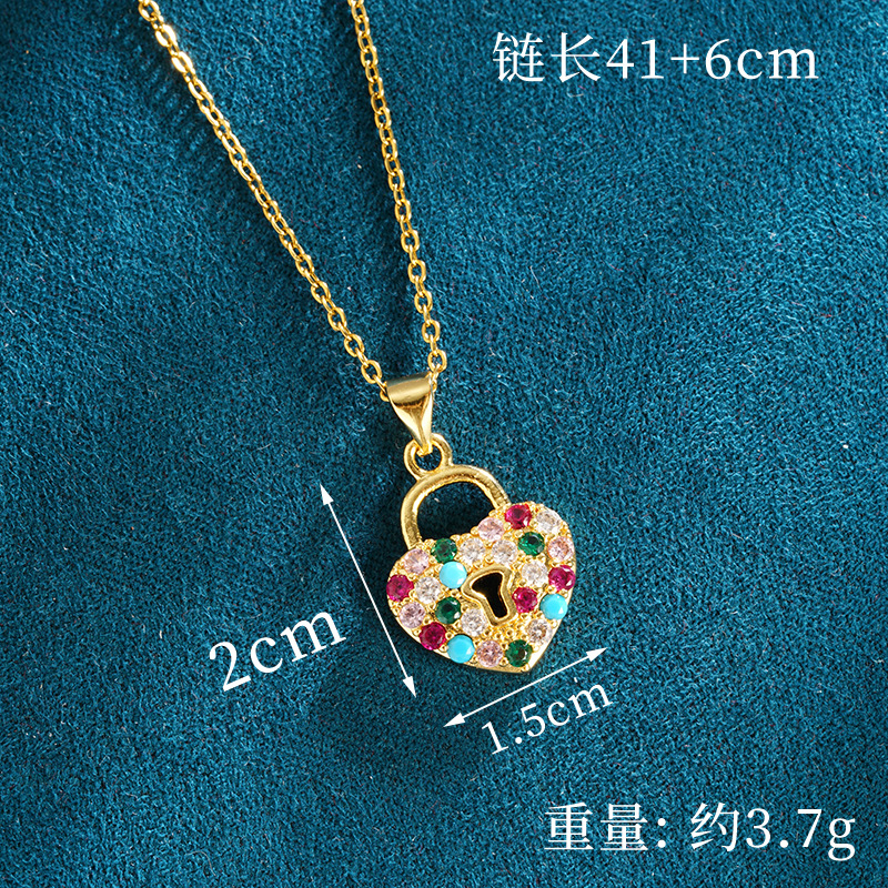 Collar de oro de arena vietnamita, diseño de moda, incrustaciones de diamantes, amor, pendientes femeninos, personalidad durante mucho tiempo, fuente de joyería