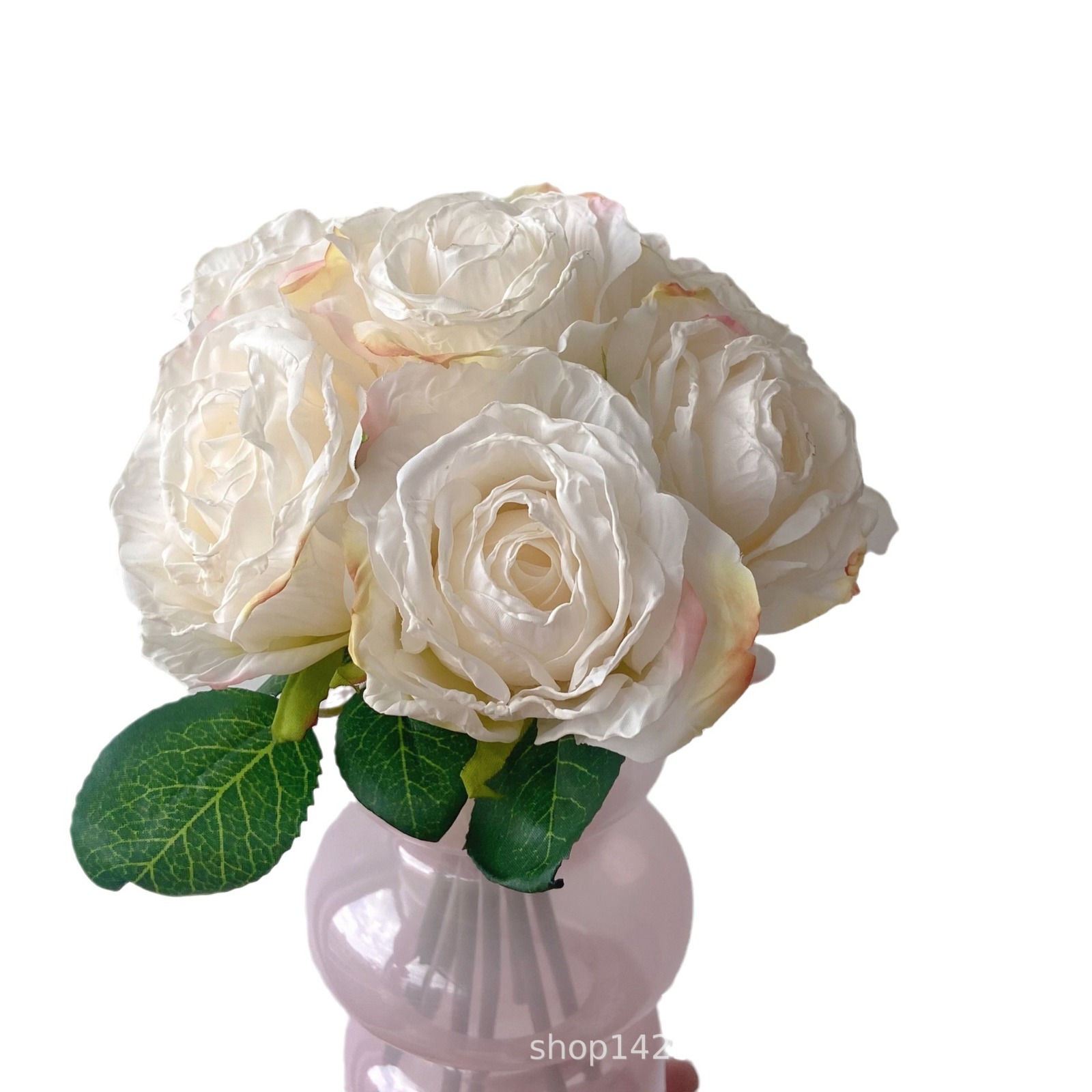 Ramo bella Rosa flor artificial interior sala de estar decoración mesa de comedor ramo floral Luz Decoración de lujo