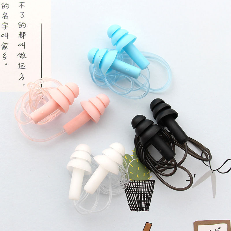 major Swimming Earplugs Dedicated Water take a shower Soundproofing Noise Reduction high quality Silicone band wholesale Cross border