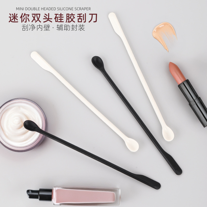 New Mini Double-Headed Silicone Spatula for Baking, Jam Scraper, Foundation Liquid Scoop, Cosmetic Bottle Mini Scraper New Mini Double-Headed Silicone Spatula for Baking, Jam Scraper, Foundation Liquid Scoop, Cosmetic Bottle Mini Scraper