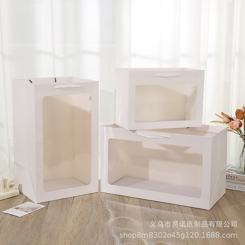 超大号开窗礼品袋 情人节教师节橱窗礼物袋 母亲节儿童节伴手礼袋