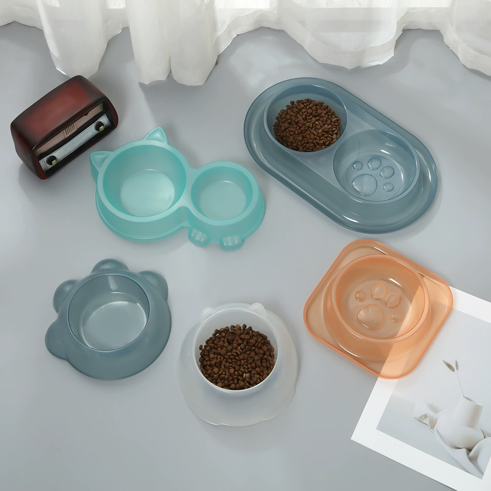 Amazon Ice Mack Dragon Cat Bowl Bowl Cat Cat Food Bowl Пластиковый тазик новый кот лицо домашнее животное двойная миска кормления миска оптом