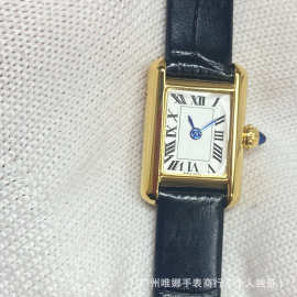 复古方形迷你坦克罗马面全钢时尚女表新款must货源批发精钢女表