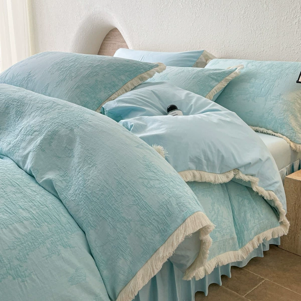 Butterfly Shadow-Blue [100 Cotton Double-layer Yarn Category A Maternal and Infant Grade]