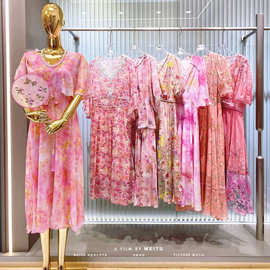 品牌折扣女装撤柜尾货库存打包走份广州十三行连衣裙上衣一手货源