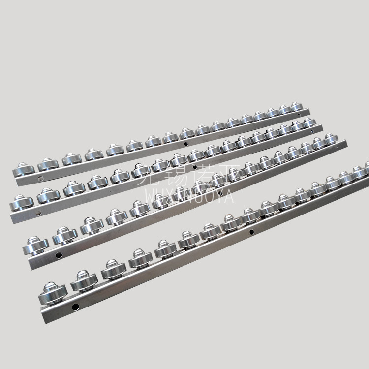 CROJKF导轨用悬臂型流利条 单排档边护栏聚缩醛福来轮滚轮条QJF16