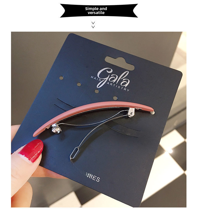 Korean-style fine half-hair simple hair clip clip head clip spring clip horizontal clip ponytail clip bangs clip_voghion.com
