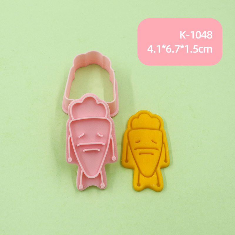 Bige Multi-Building Biscuit Molde Dibujos animados Lindo Animal Siam Lip Home Baking Refer Parche Piedra Plástico Clay image 13