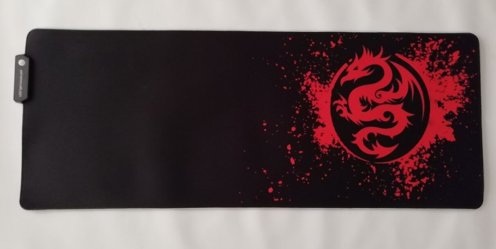 Mengtian gran LED luminoso teclado pad RGB ratón negro borde bloqueo juego espesado colorido Luz