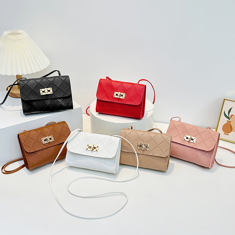Ladiesbags bolsos de mujer al por mayor transfronterizos mini bolsos cuadrados de moda personalidad diamond relieve bolsos de teléfono móvil