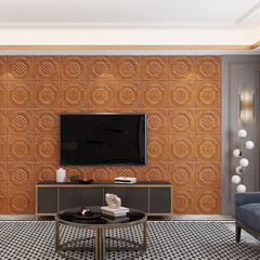 Waterproof and moisture-proof 3D three-dimensional self-adhesive wall sticker wallpaper living room bedroom TV background wall decoration sticker foam wallpaper