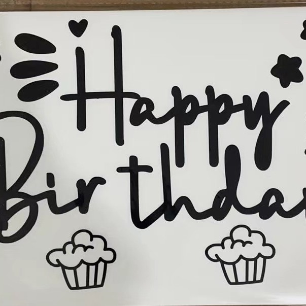 Nueva ola bola pegatinas Feliz cumpleaños pastel fiesta pegatinas creativo DIY globo decorativo pegatinas decoración del partido