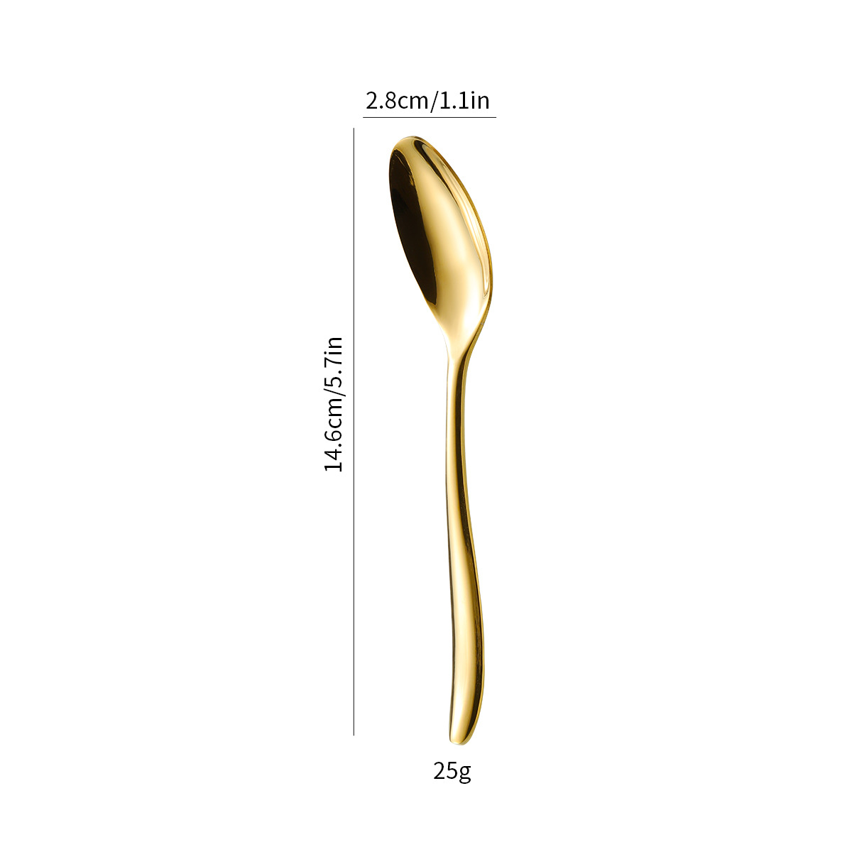 포인티드테일 디저트 스푼 [골드] 14.6CM