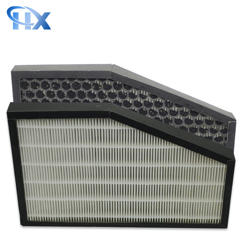 车载空气过滤网 活性炭复合纸框滤网HEPA车载空气净化器过滤网