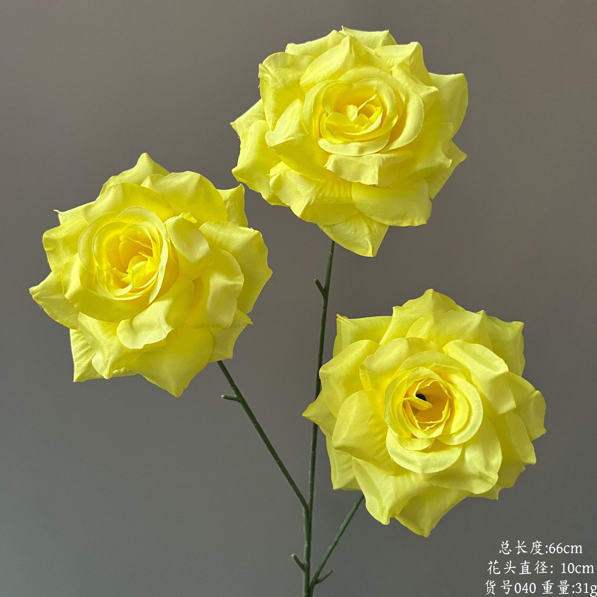 상품 번호 040 - 세 송이 다이아몬드 로즈