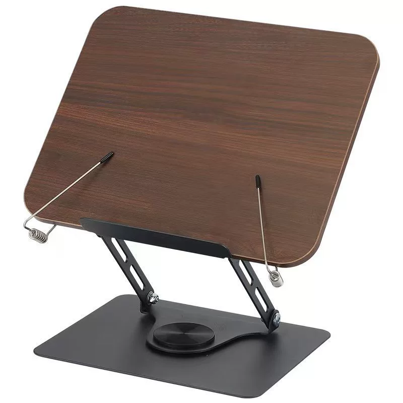 Rotating reading with light, lamp, teaching universal bookshelf, laptop, support frame, eyes protection