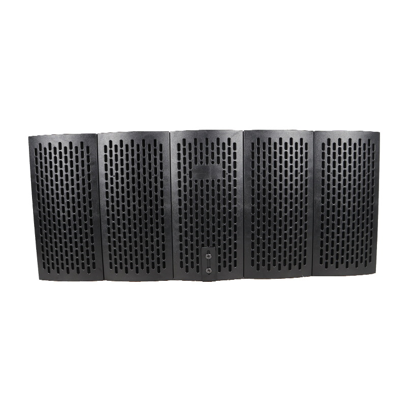 Carcasa de metal de plástico portátil de cinco puertas a prueba de sonido Grabación de pantalla anti-spray reducción de ruido neta micrófono de absorción de sonido cubierta a prueba de viento