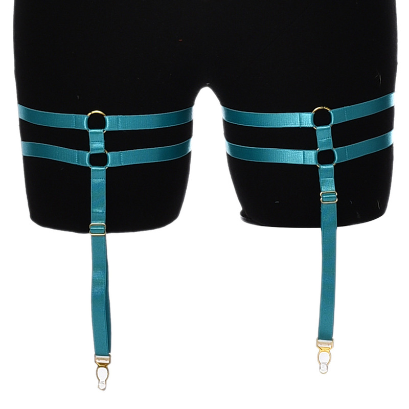 Cross-border foreign trade supply factory direct multi-color optional sexy strap leg ring garter belt ladies P0158 Cross-border foreign trade supply factory direct multi-color optional sexy strap leg ring garter belt ladies P0158
