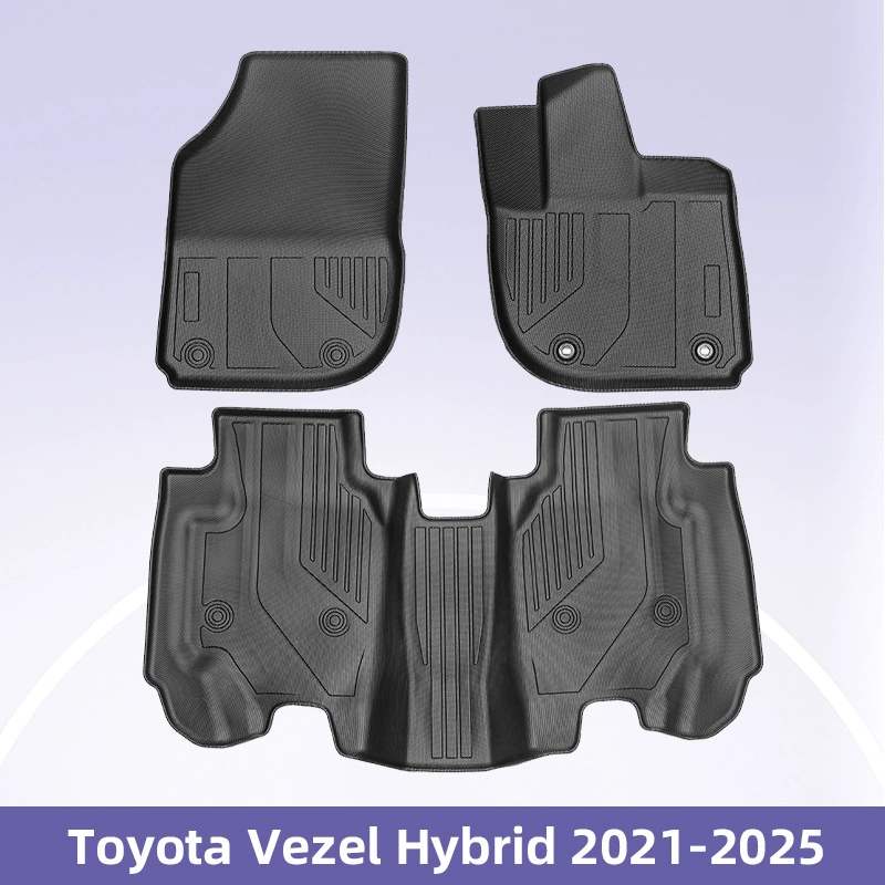 Подходит для Honda Vezel 2021-2025 смешанный правый руль 3D всепогодный материал TPE коврик для ног автомобиля