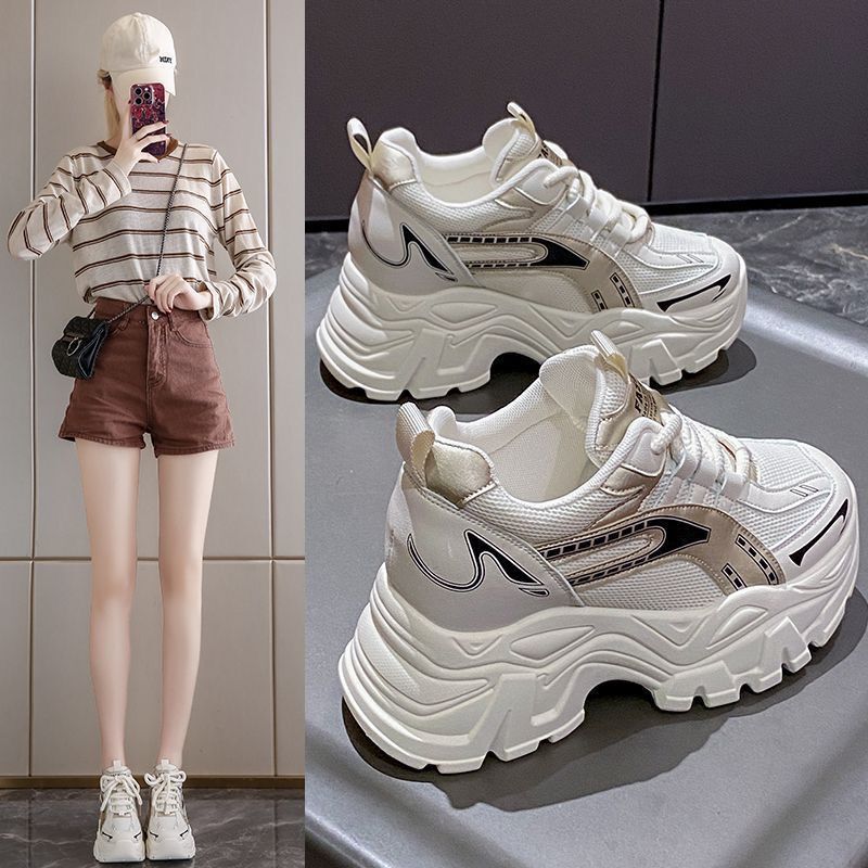 Women's Height-Increasing Sneakers for Petite Individuals, Casual Shoes for Fall and Winter 2025, Trendy Thick-Soled Lightweight Dad Shoes