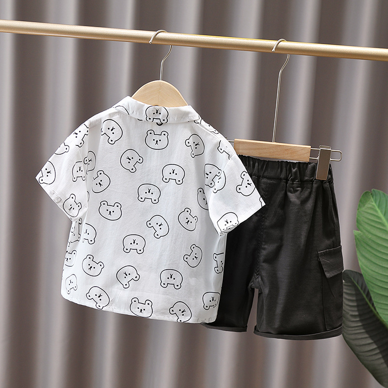 3408 ropa de verano para niños traje 2023 nuevo 1-45678 años bebé camisa de verano ropa de manga corta ropa para niños