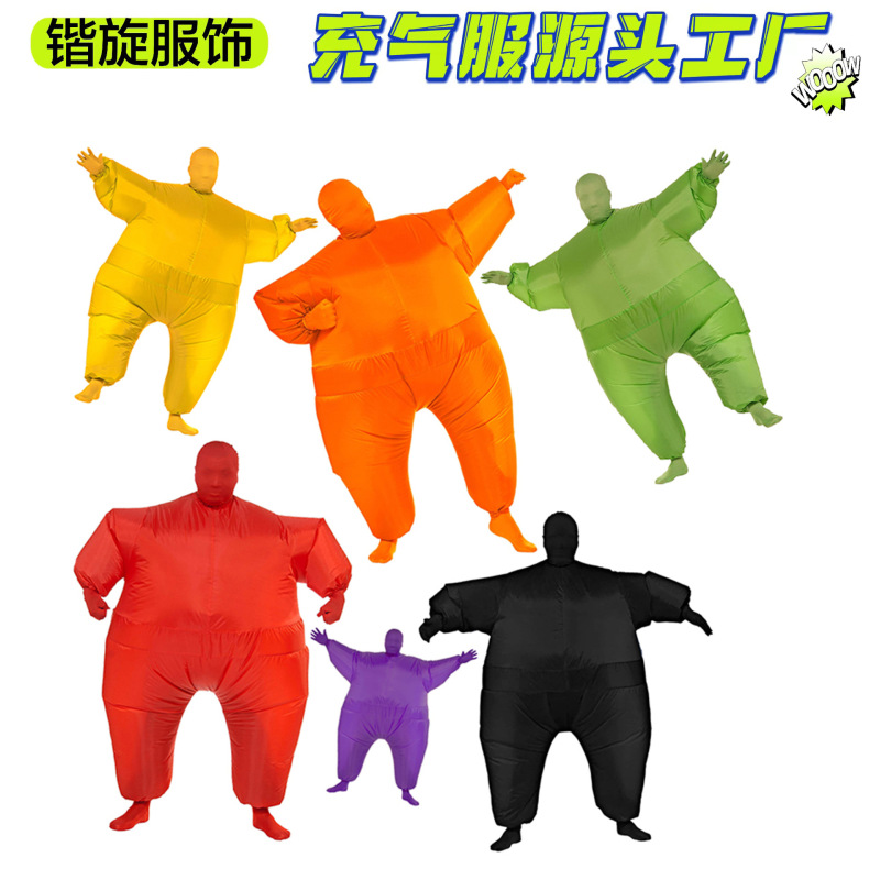 Cross-Border Pokemon Fan Inflatable Clothing Masquerade Full Body Suit White Salmon Inflatable Clothing Jumpsuit Suit