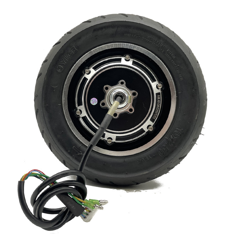 10 inch disc brake scooter electric vehicle motor hub motor 48V24V36V ten inch skateboard motor with tires