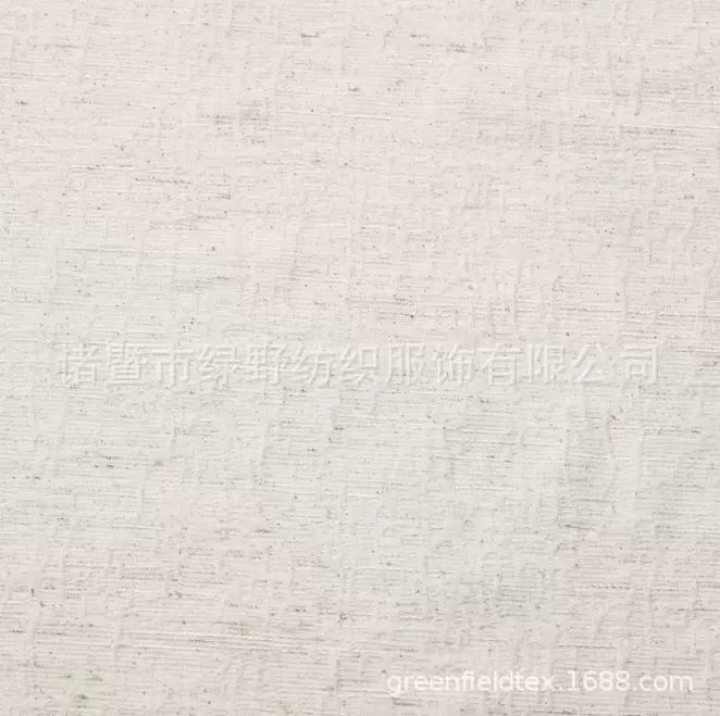 厂供亚麻全棉人丝人棉剪花提花抱枕面料荷叶花麻本6791/31棉白