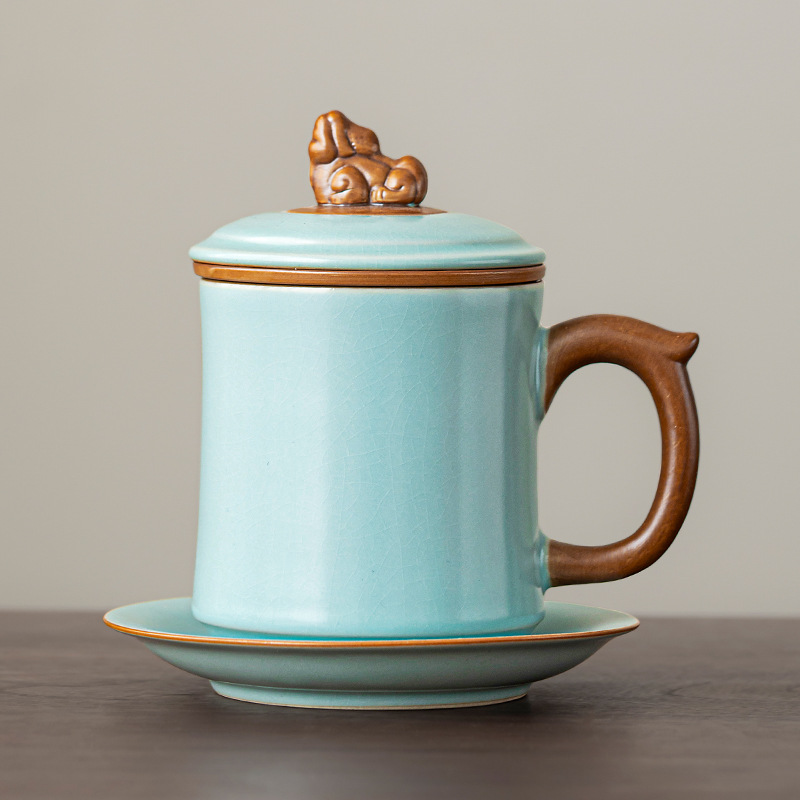Tianqing Pixiu office cup four-piece set 88