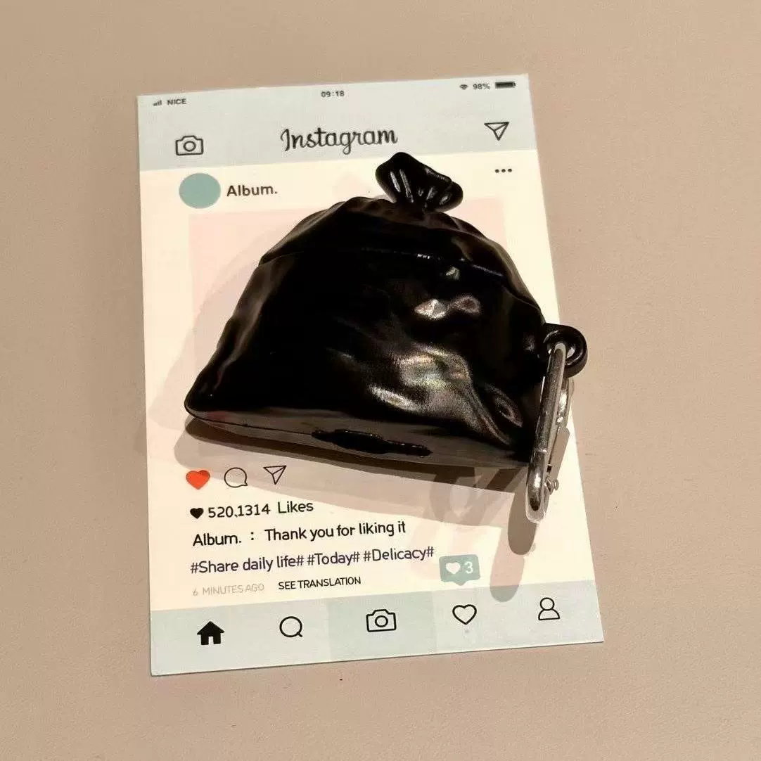 Защитный чехол MK для AirPods Bluetooth наушников, фиолетовый мультяшный дизайн