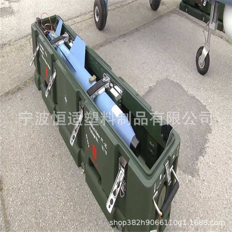 大型多功能器材箱野战器材周转运输箱滚塑箱带叉车位1890*500*530