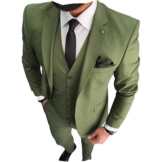 Foreign trade business men's suit, formal wedding groom's suit, high-end, elegant, three-piece set, light luxury Foreign trade business men's suit, formal wedding groom's suit, high-end, elegant, three-piece set, light luxury