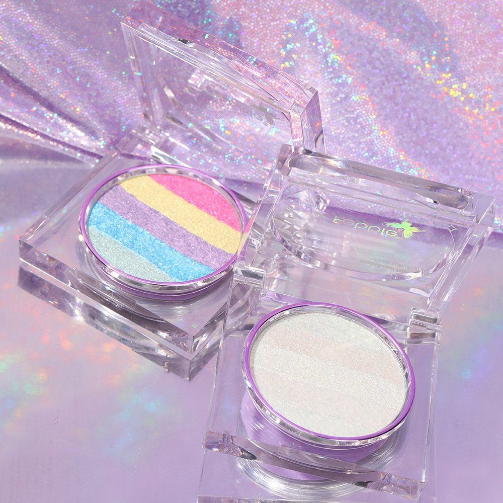 (caja de exhibición) Fabble cross-border color maquillaje venta caliente de alto valor de sombra de ojos gradiente arco iris disco óptico FBF039