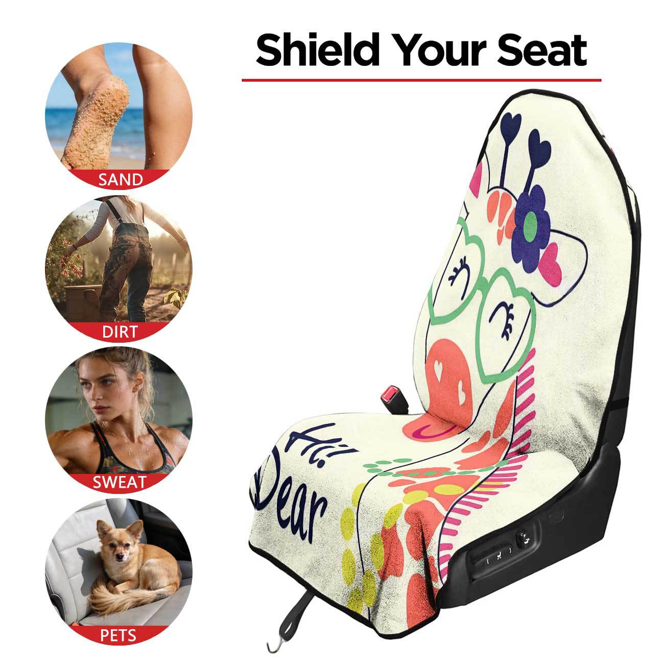 Car seat towel cover front seat protector suitable for gym and exercise, universal for all seasons, car use 44
