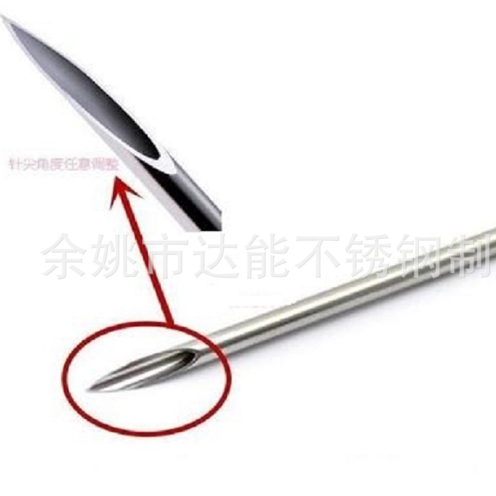 304 316L不锈钢毛细管 针管  内外镜面 可磨尖 封口 侧孔  滚花