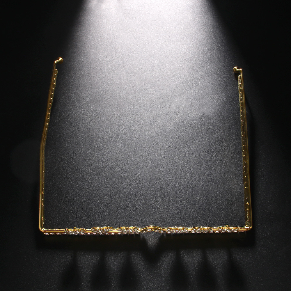 Transfronterizo nuevo rhinestone gafas Marco de moda europea y americana vestido de lujo bola amor cara joyería personalizada Accesorios