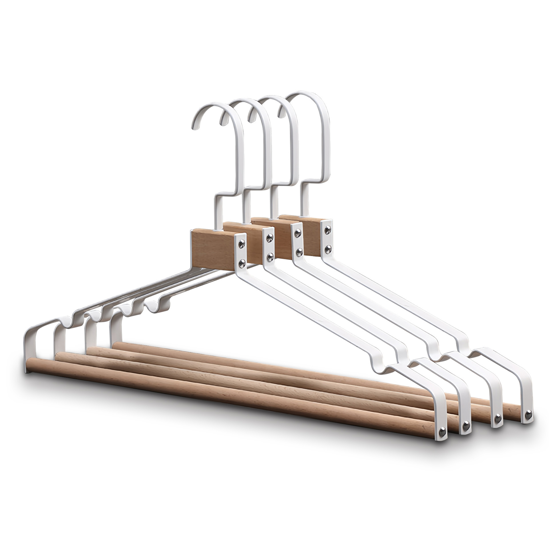 Percha de hierro de metal percha de ropa para el hogar multi-funcional anti-caída traje rack ancho hombro sin costuras anti-hombro esquina percha de ropa