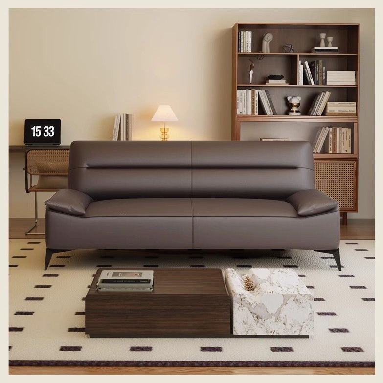 Office Sofa for Sleeping, Business Simple Barber Shop Rest Area Reception Sofa Three-Person Foldable